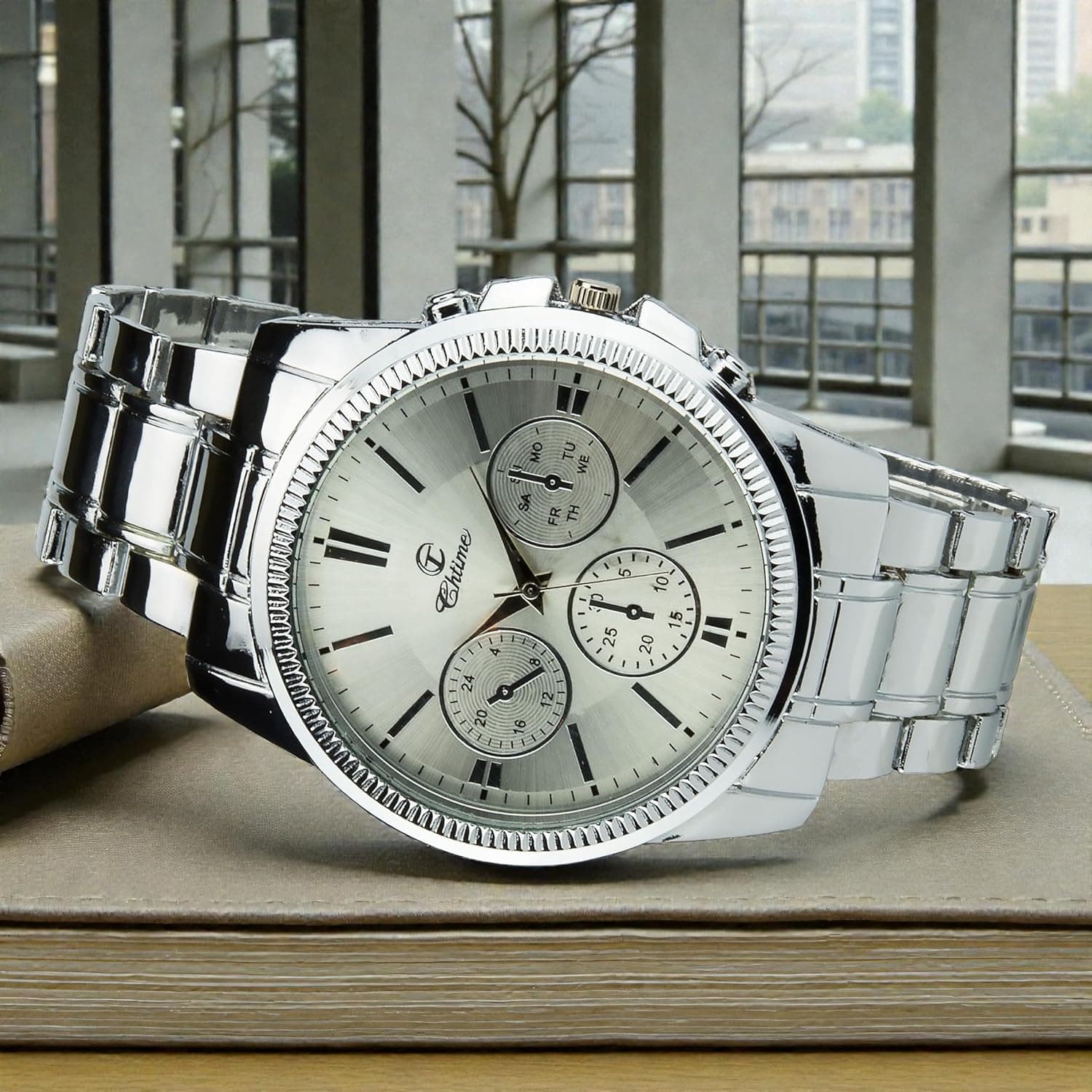 Set de regalo para hombre, reloj, cartera y herramienta multifunción, de Chtime, foto 2