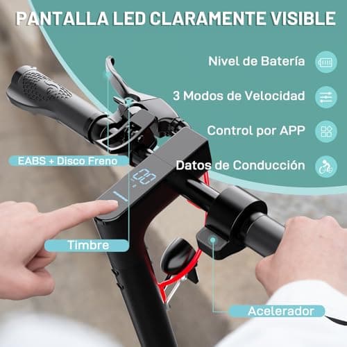 Luces delantera y trasera del patinete EVERCROSS EV85F