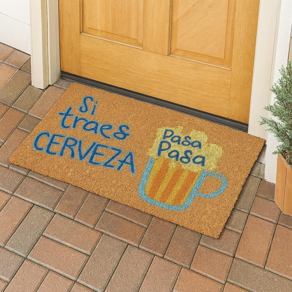 Felpudo de coco con dibujo de cerveza, de Donatella, foto 2