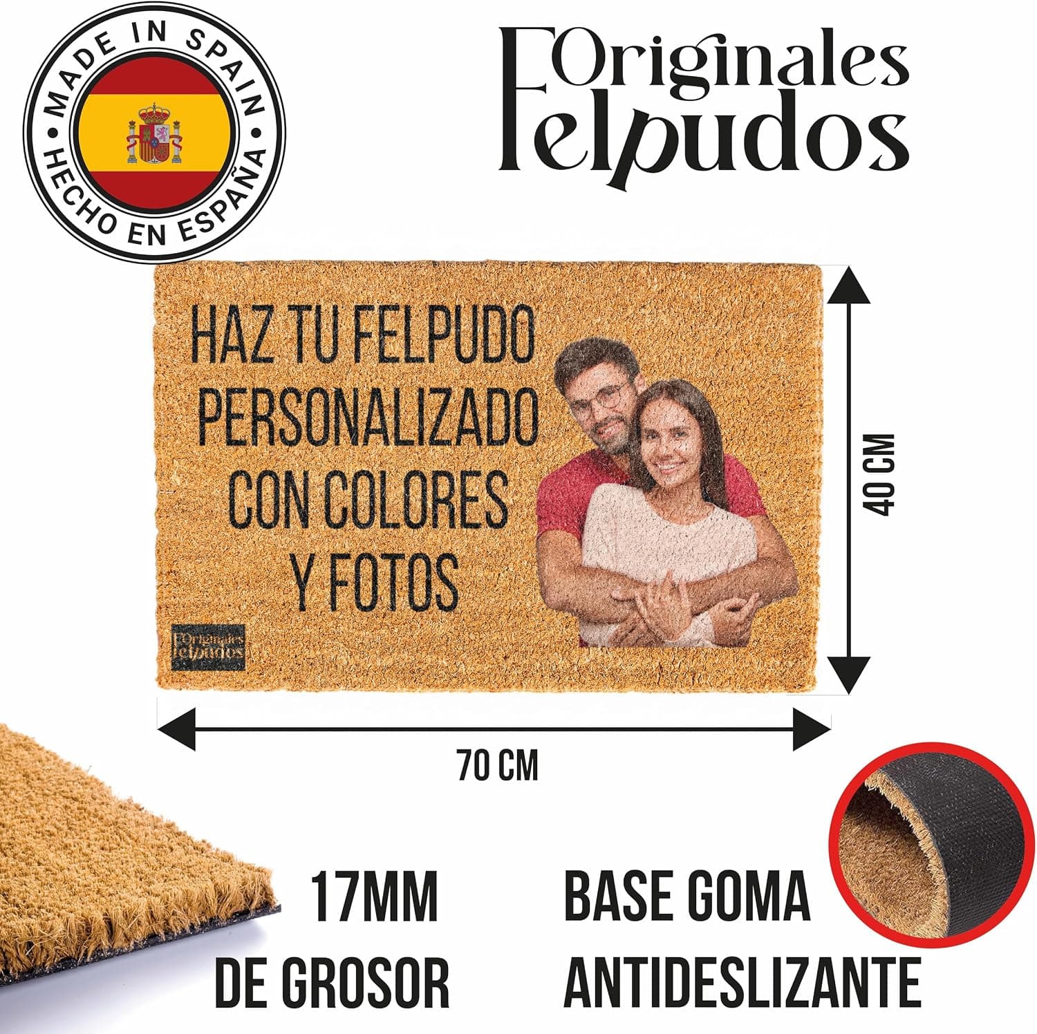 Felpudo de Coco Personalizado con Foto Armiprint, foto 3