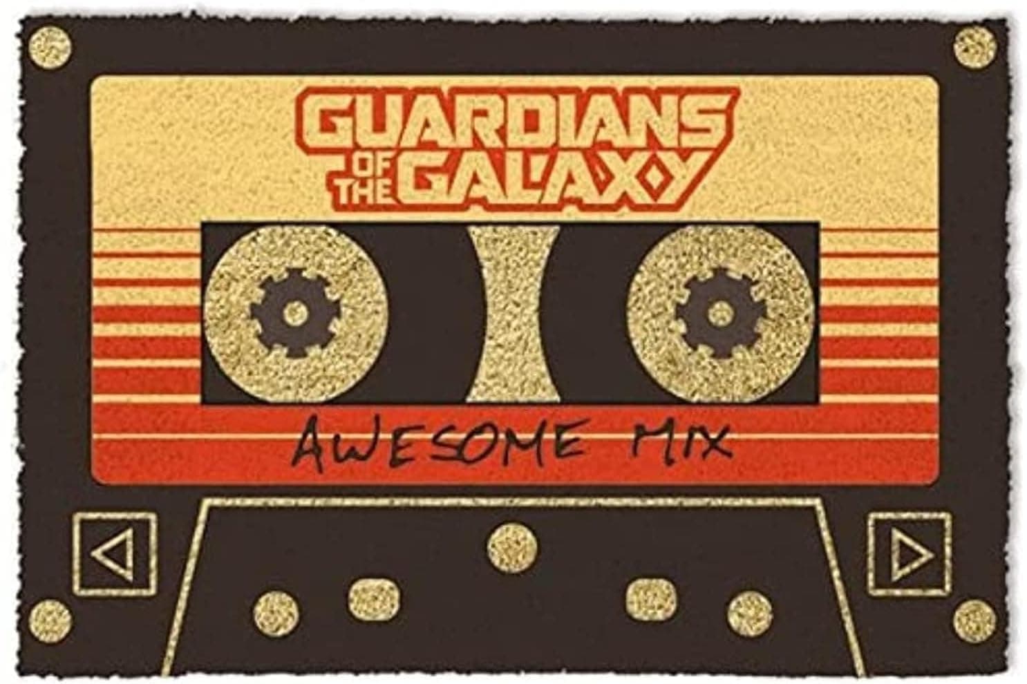 Felpudo con el diseño de la cinta Awesome Mix de Guardianes de la Galaxia