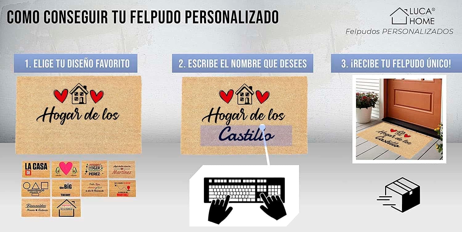 Felpudo de Entrada Personalizado con Nombre, foto 2