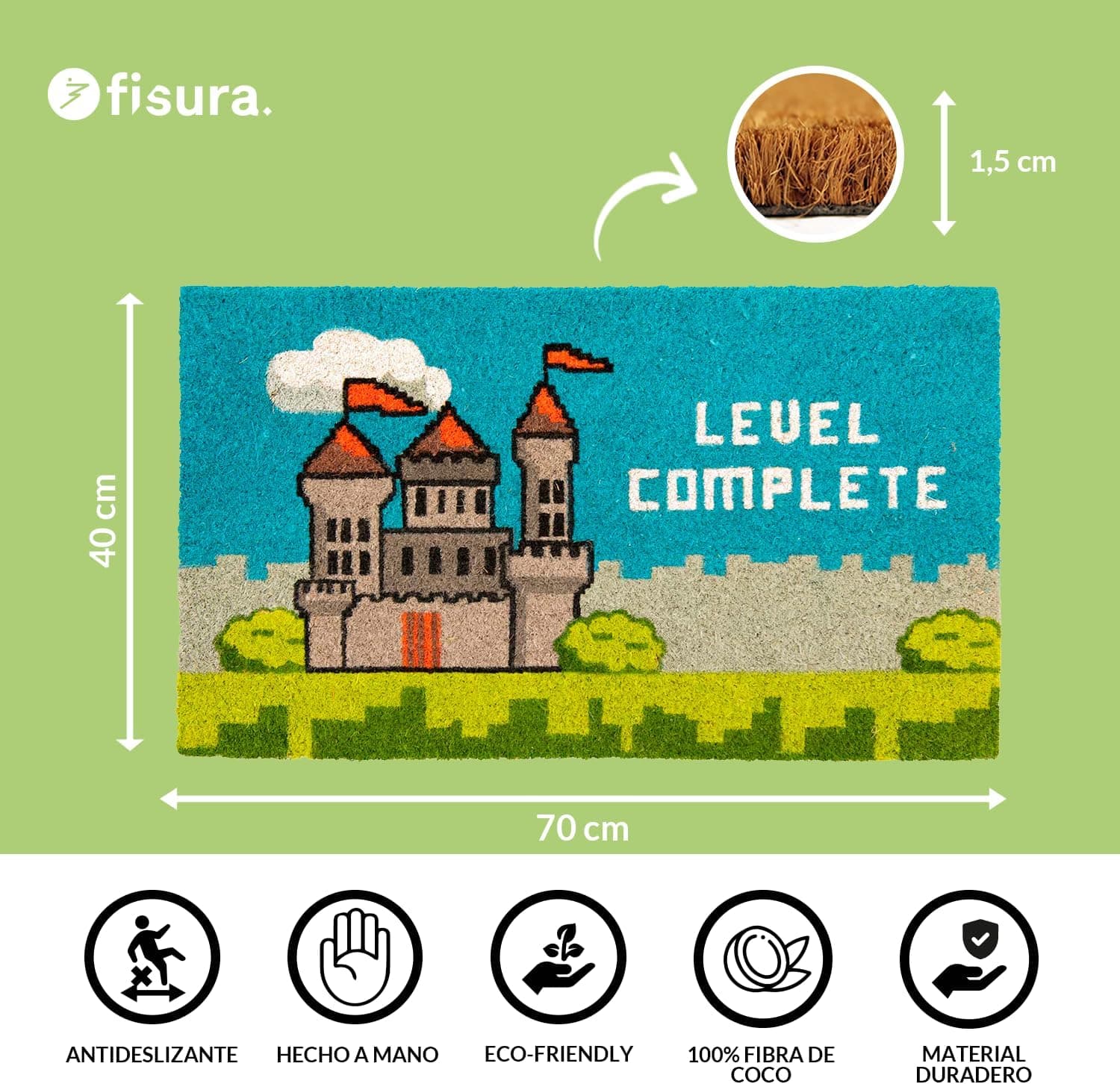 Felpudo «Retro Gamer» de Coco Fisura, foto 3