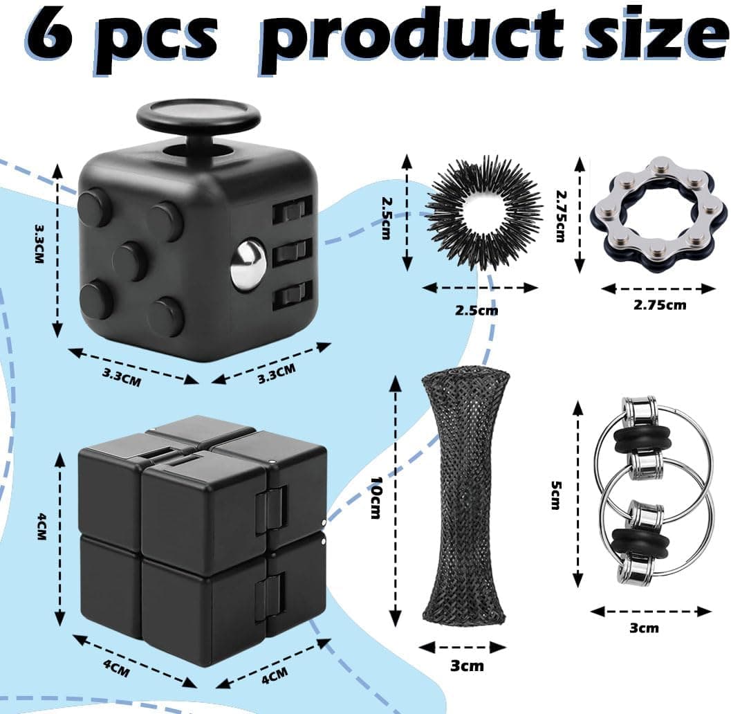 Detalle de los módulos relajantes del fidget cubo