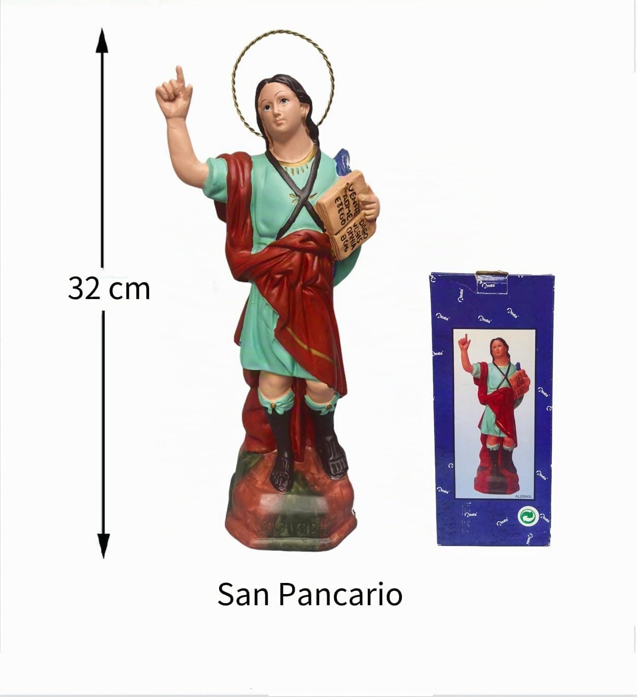 Figura de San Pancracio pintada a mano, foto 2