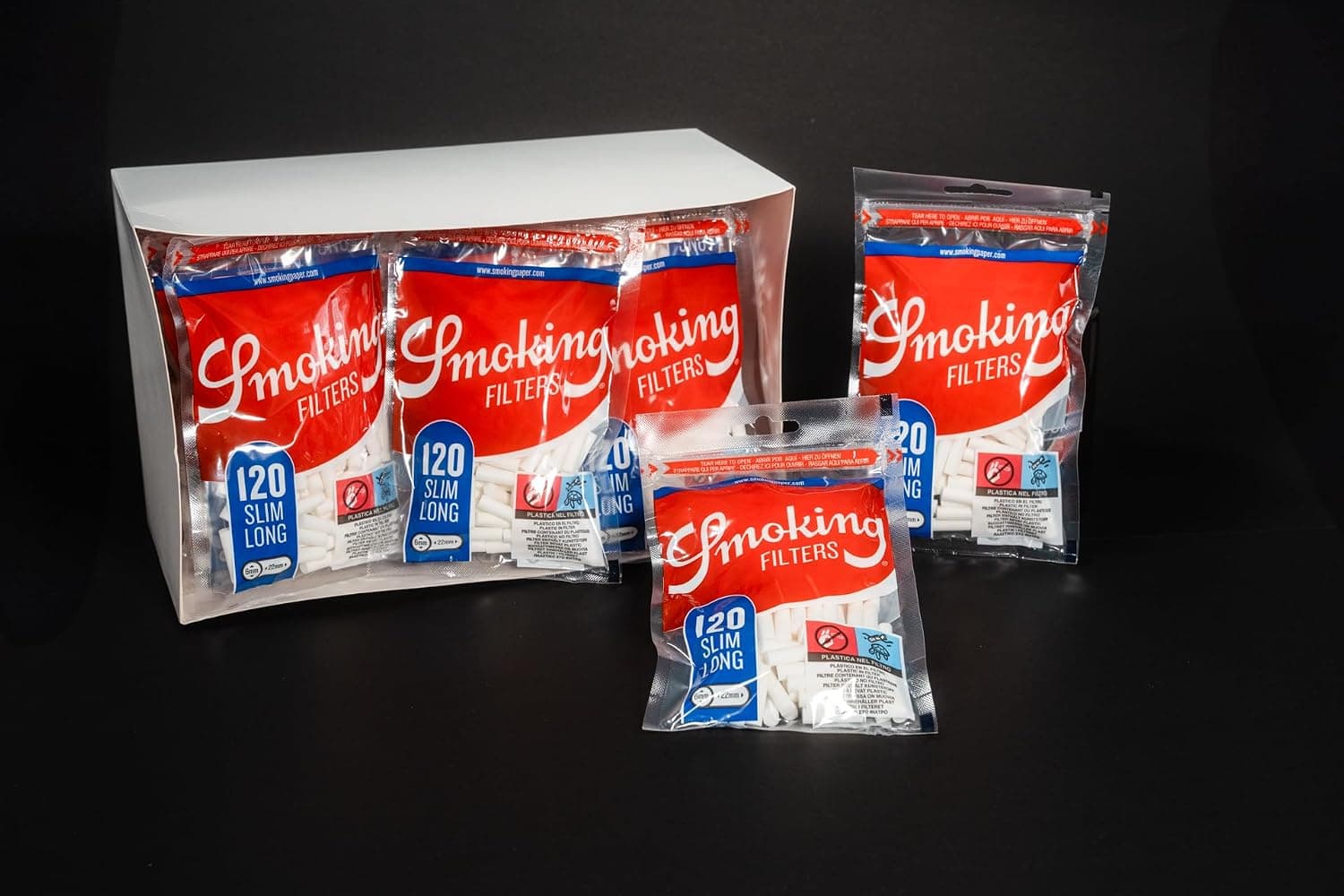 Filtros de liar Smoking Classic Slim Long, foto 2