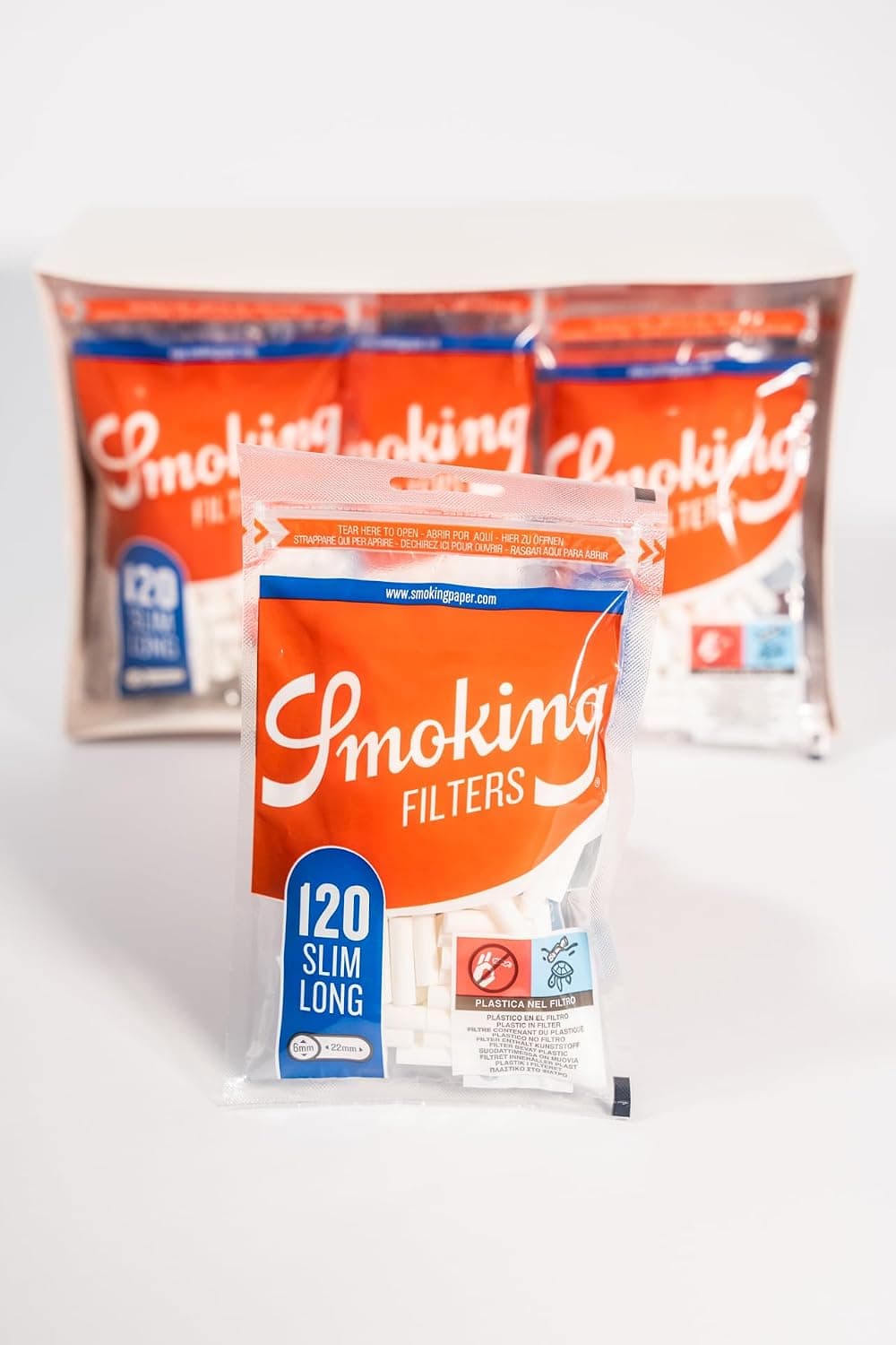 Bolsas de filtros de liar Smoking Classic Slim precortados