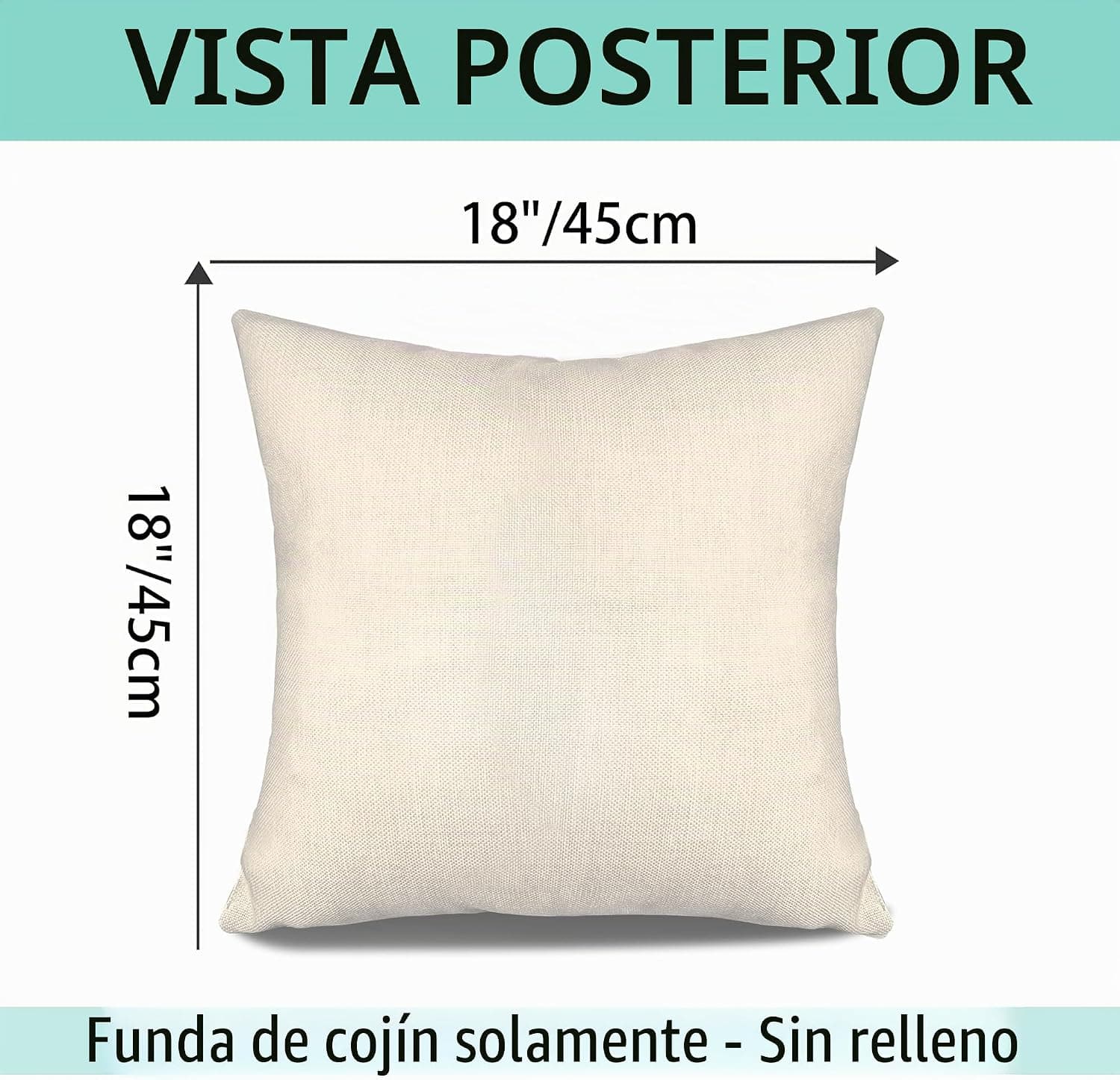 Detalle del mensaje impreso en la funda
