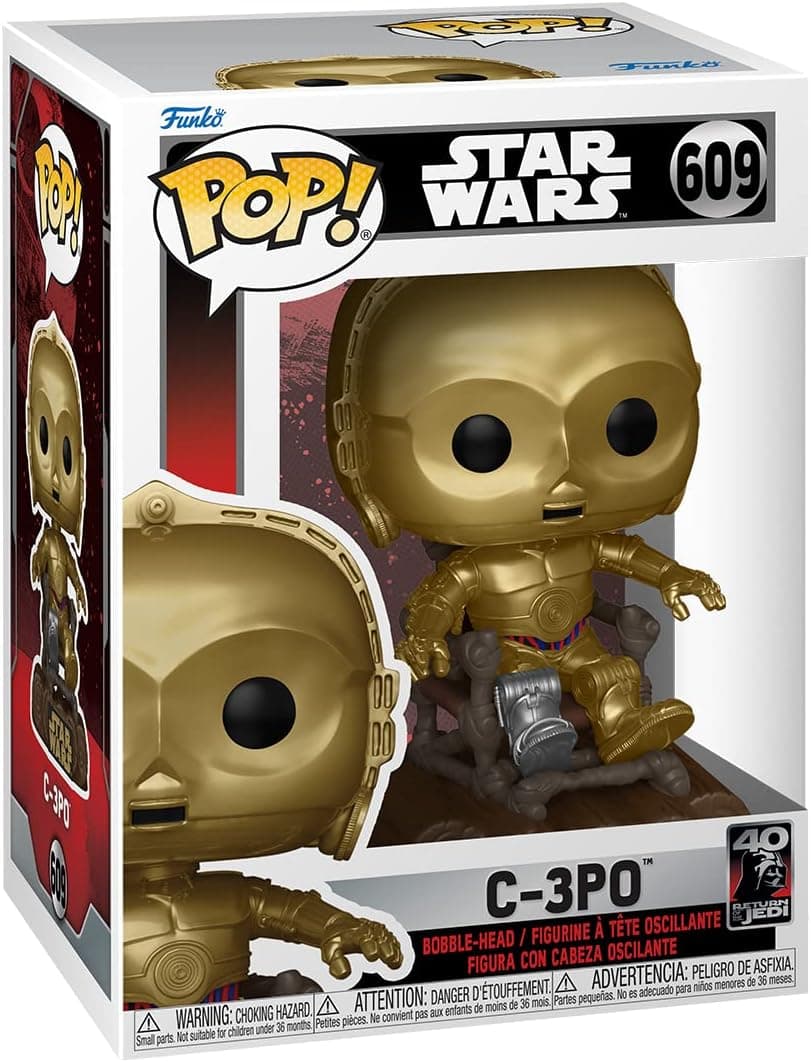 La caja del Pop número 609 de la colección del 40 aniversario de El retorno del Jedi