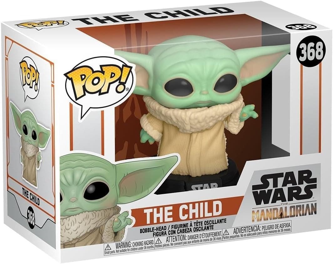 La caja original del Pop número 368, «The Child», con la ventana transparente