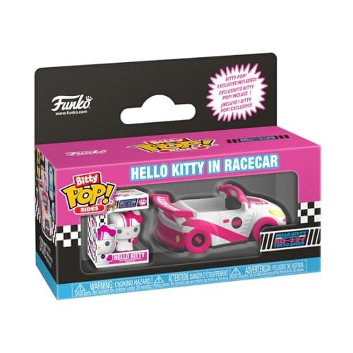 Funko Bitty Pop Ride Sanrio Racecar con Hello Kitty