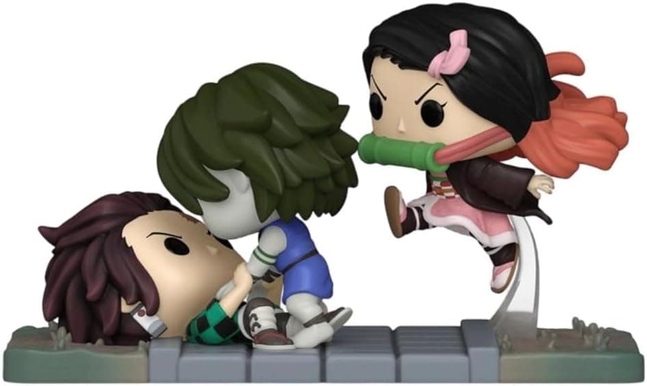 Funko Pop! Moments Tanjiro y Nezuko de Demon Slayer