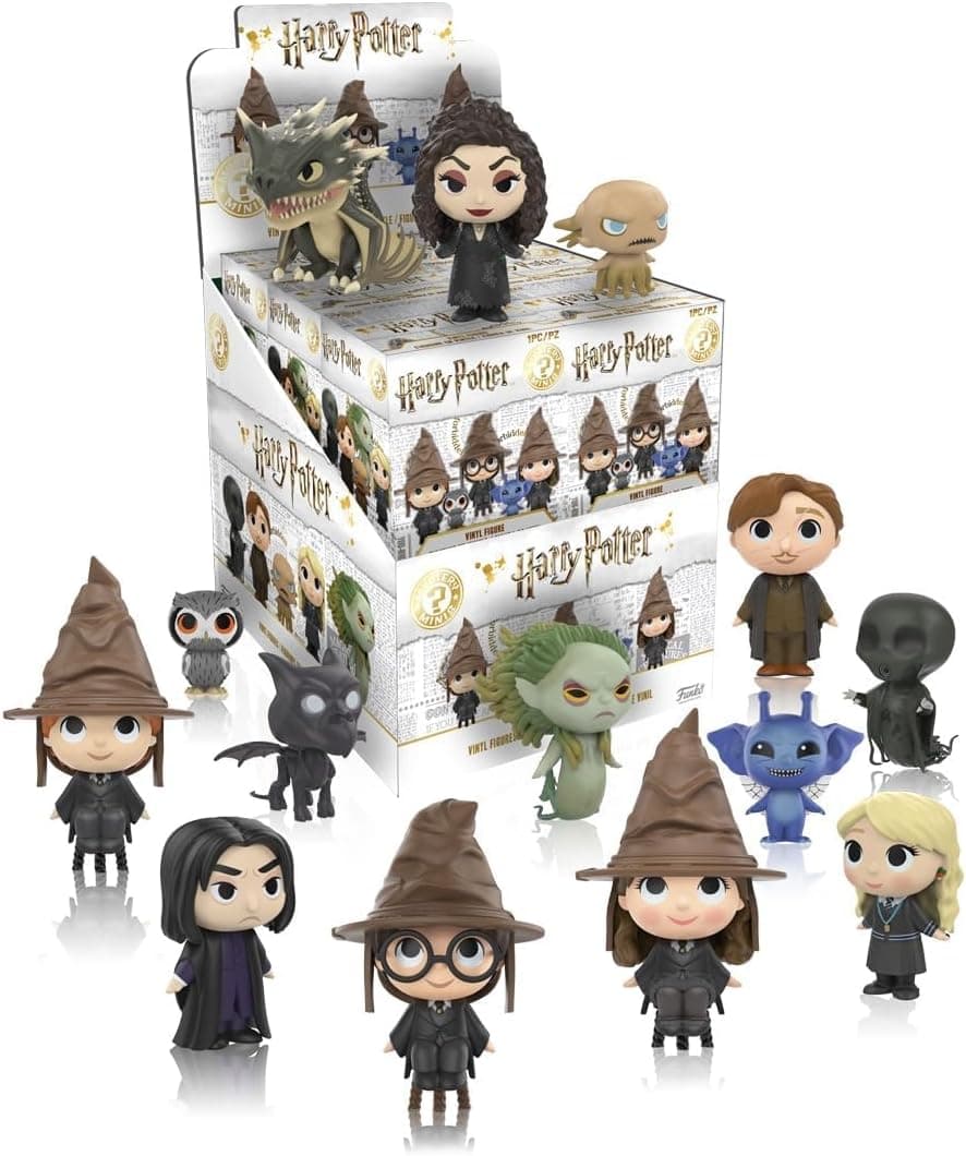 Caja de Funko Mystery Minis de Harry Potter cerrada, sin desvelar la figura