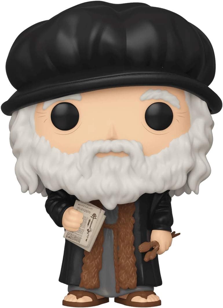 Figura Funko Pop de Leonardo Da Vinci en su caja original