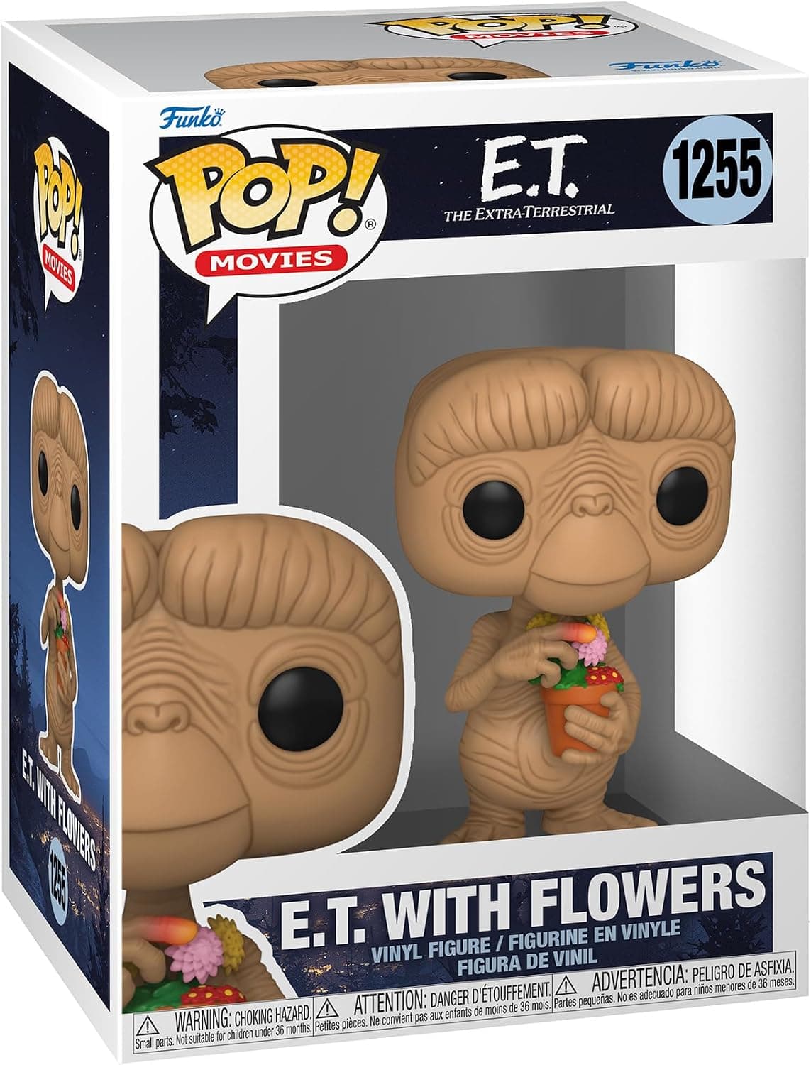 Figura Funko Pop de E.T. sosteniendo un ramo de flores