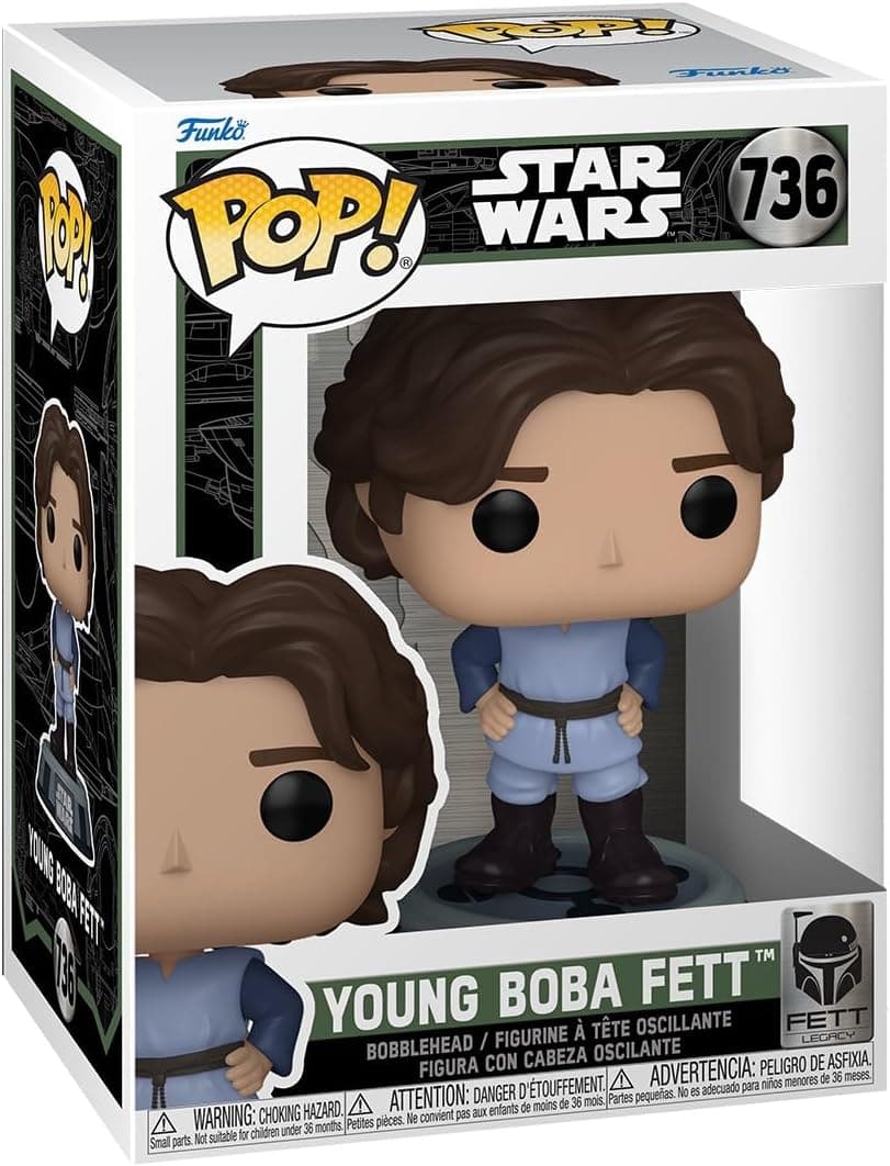 Figura Funko Pop de Boba Fett en su versión joven