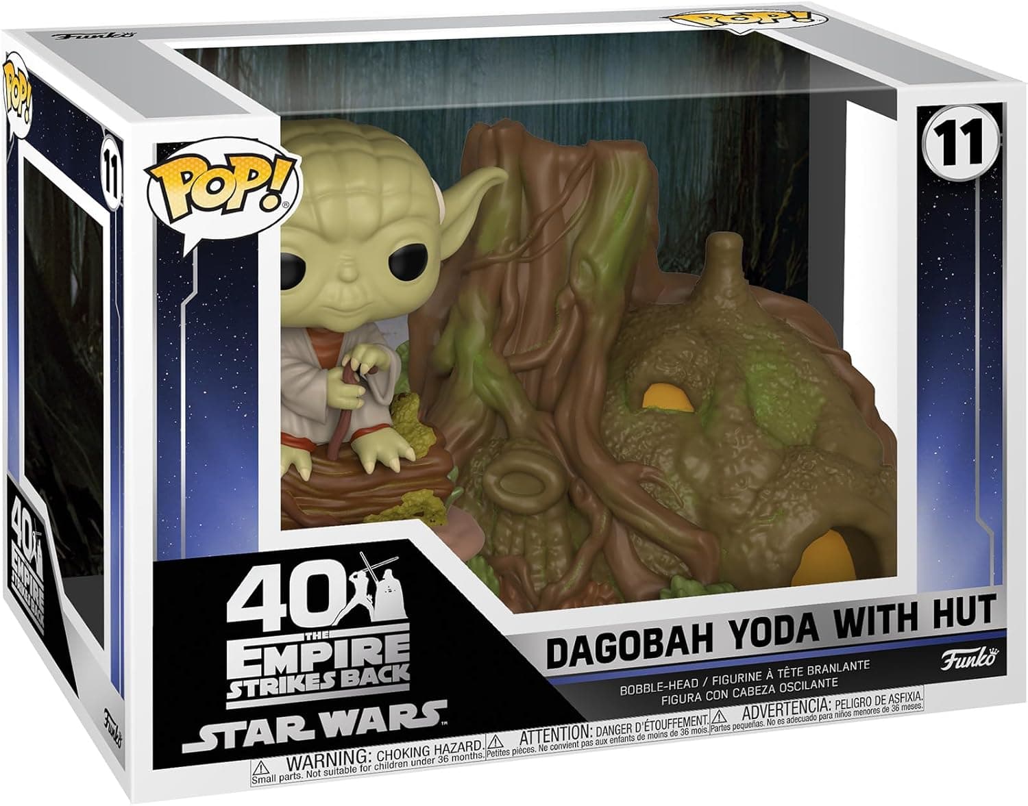 Set Funko Pop Town con la choza de Yoda en Dagobah