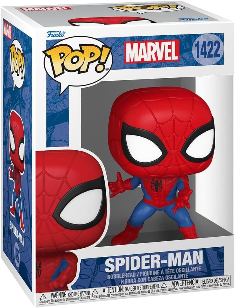 La caja del Pop número 1422 de Marvel con la ventana transparente