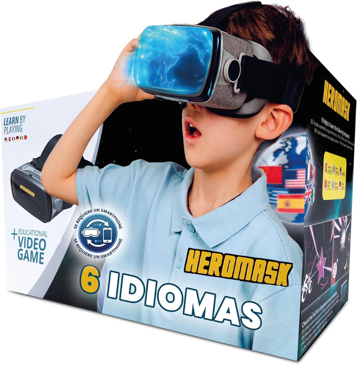 Gafas VR Heromask con Juegos de Idiomas