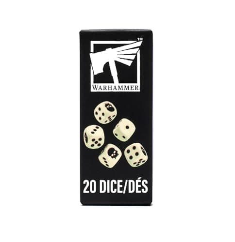 Set de 20 mini dados oficiales de Warhammer, edición 2026