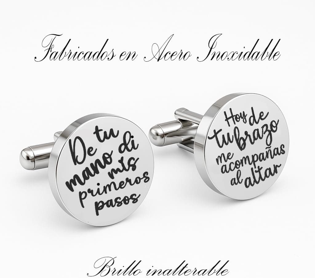 Gemelos Personalizados para el Padrino de Boda, foto 2
