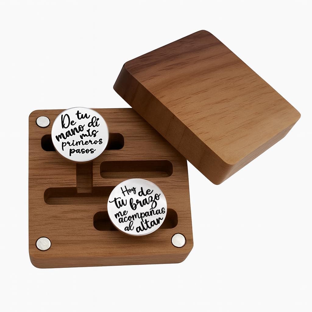 Gemelos Personalizados para el Padrino de Boda, foto 3