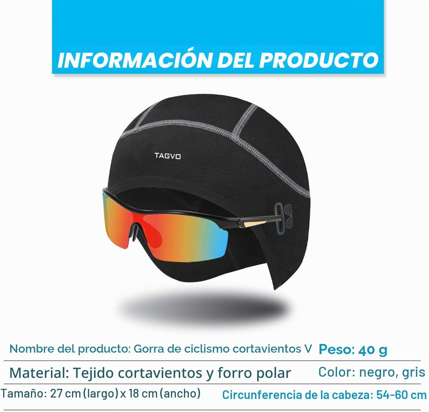 Gorro Térmico para Ciclismo bajo el Casco, foto 2