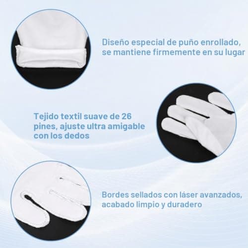 Guante puesto manipulando una pieza de colección