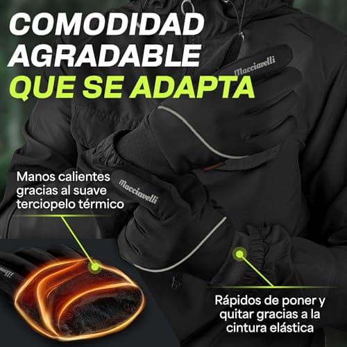 Forro polar interior de los guantes MACCIAVELLI