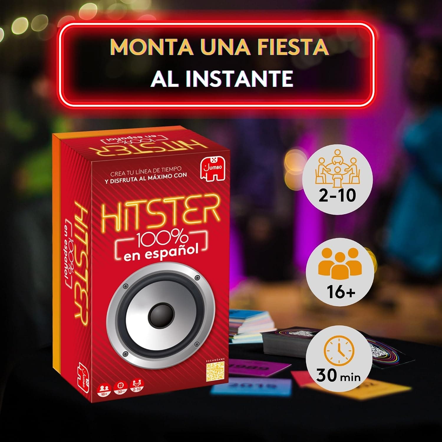 Tarjetas de canciones del juego Hitster en español