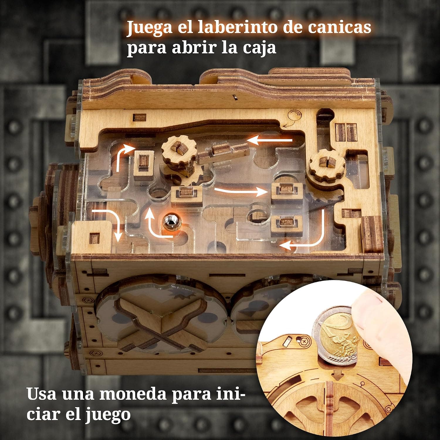 A-Maze-ing Safe, hucha rompecabezas de iDventure, foto 3