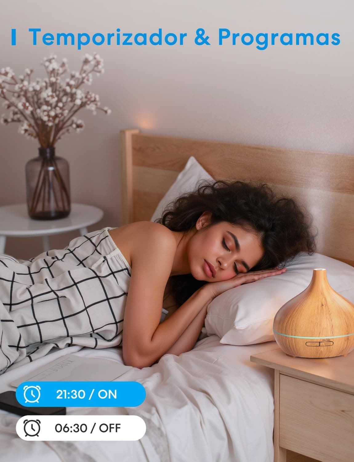 Humidificador difusor inteligente compatible con Alexa, foto 3