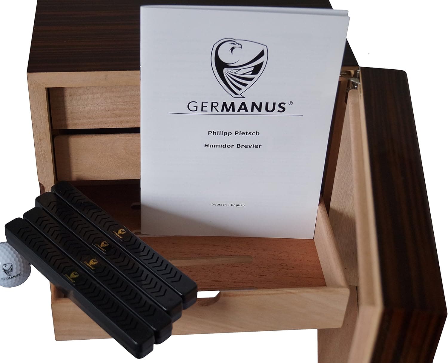 GERMANUS Dravus II Humidor de Sobremesa para 100 Puros, foto 3