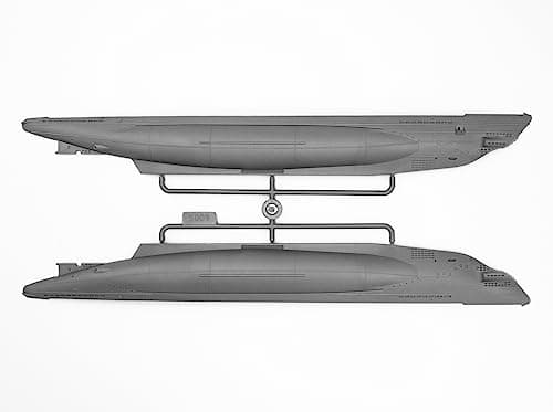 Casco del submarino Tipo IIB en escala