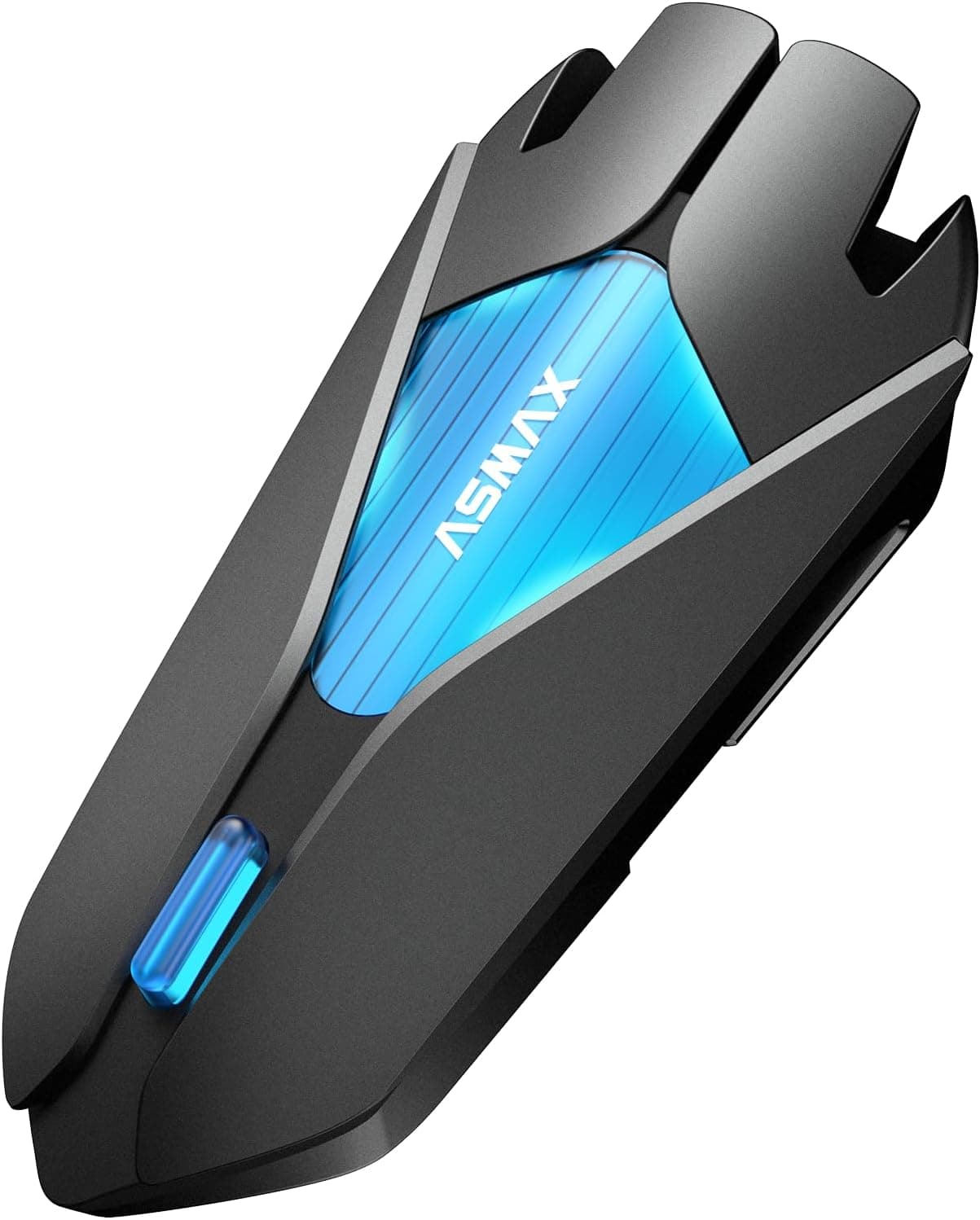 Intercomunicador ASMAX Z1 negro para casco de moto con base magnética