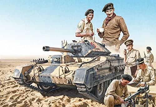 Piezas del kit Italeri Crusader Mk.II