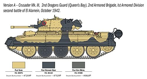 Torreta del Crusader Mk.II de Italeri