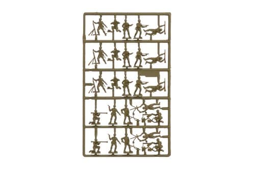 Poses variadas del set de infantería Italeri