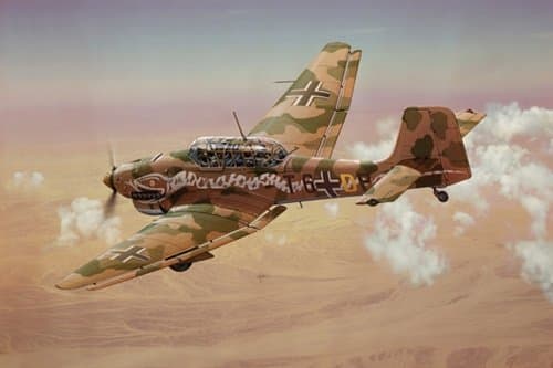 Piezas del kit Italeri Stuka