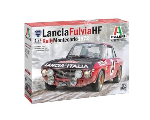 Maqueta Italeri del Lancia Fulvia HF, Rallye Monte Carlo 1972