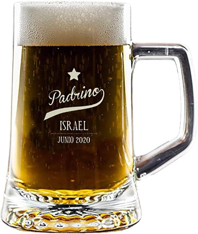 Jarra de cerveza personalizada para padrinos, foto 3