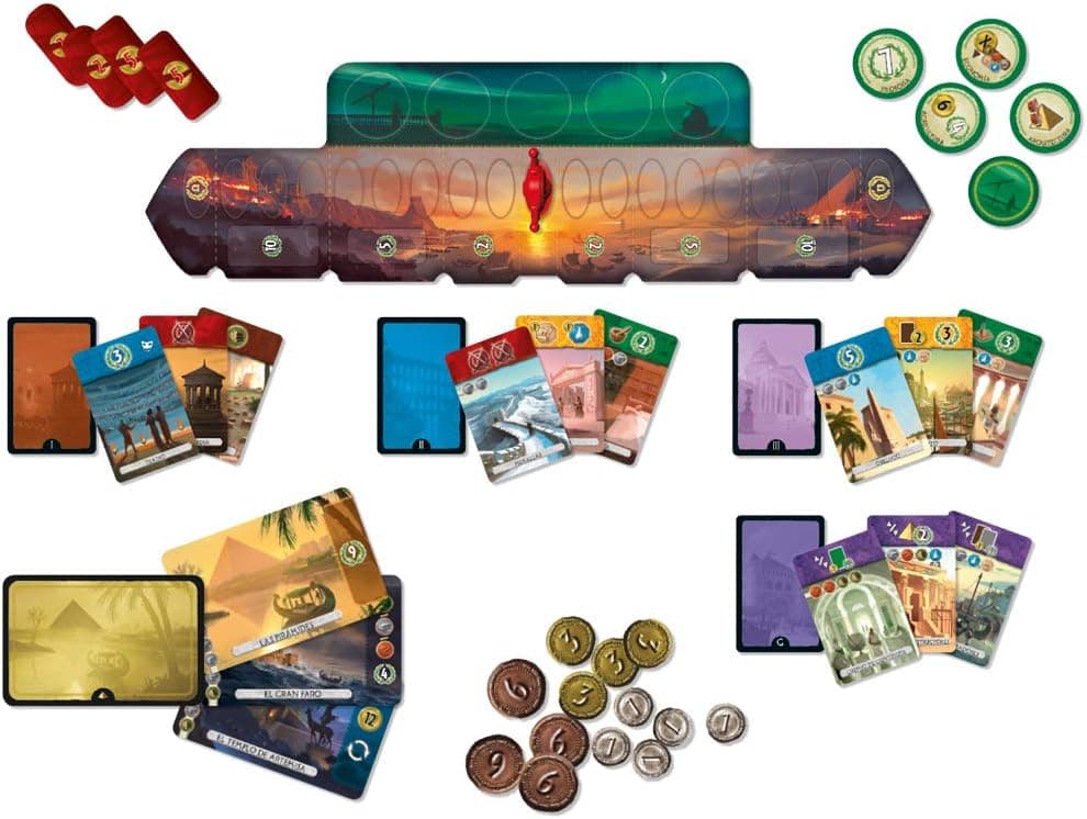 Juego de mesa 7 Wonders Duel, para dos jugadores, foto 2