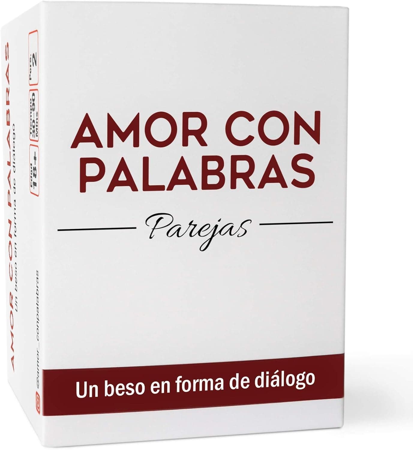 Caja del juego de mesa Amor con Palabras, para dos personas
