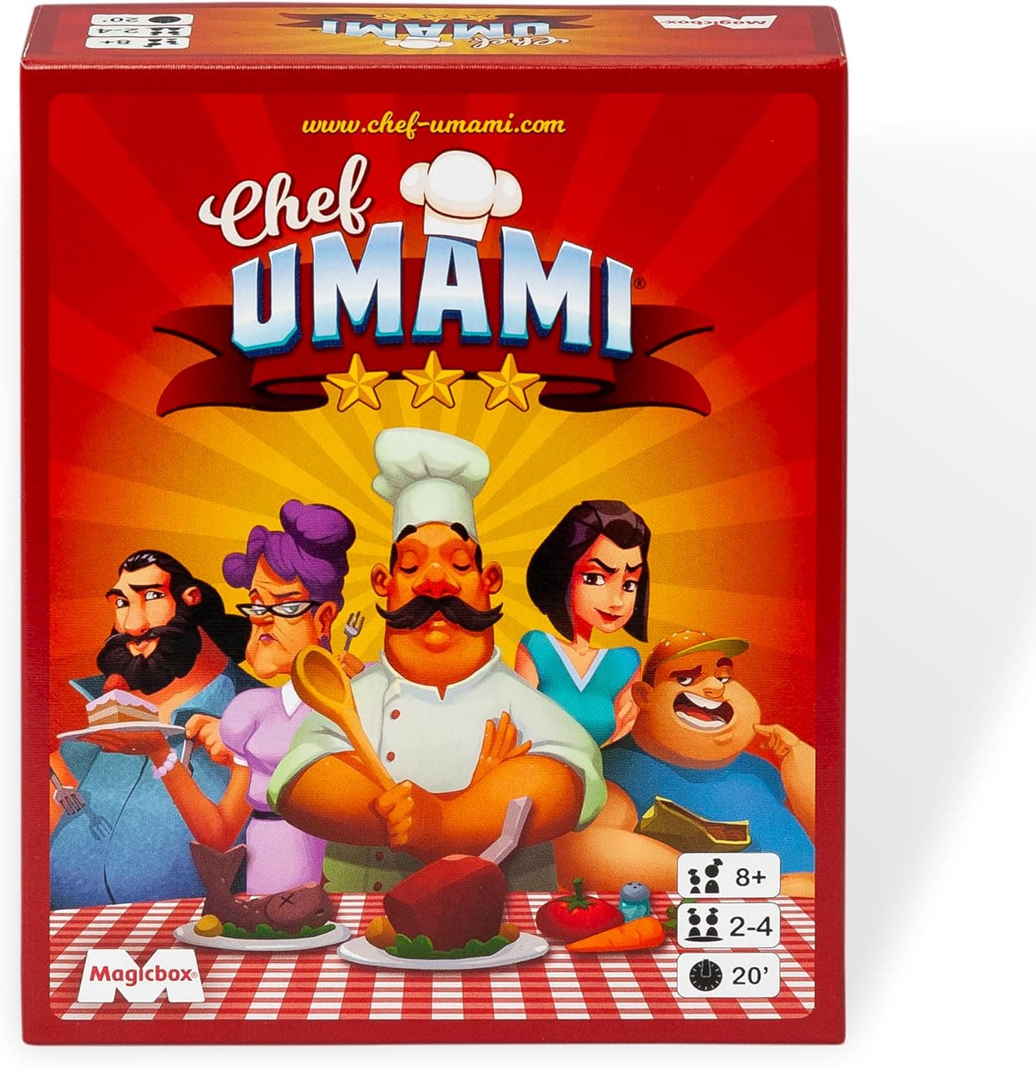 Caja del juego de cartas Chef Umami