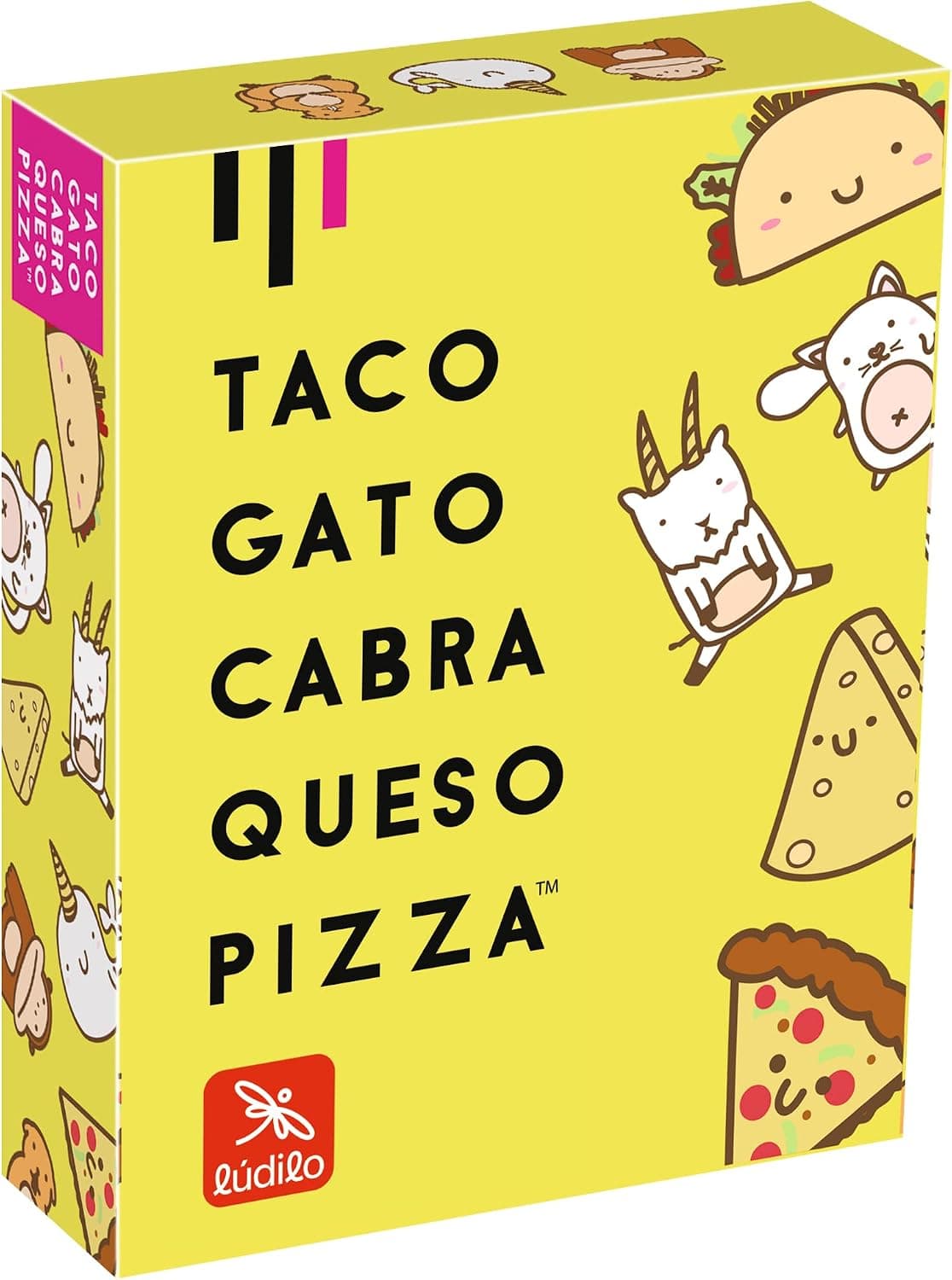 Caja del juego de cartas Taco Gato Cabra Queso Pizza