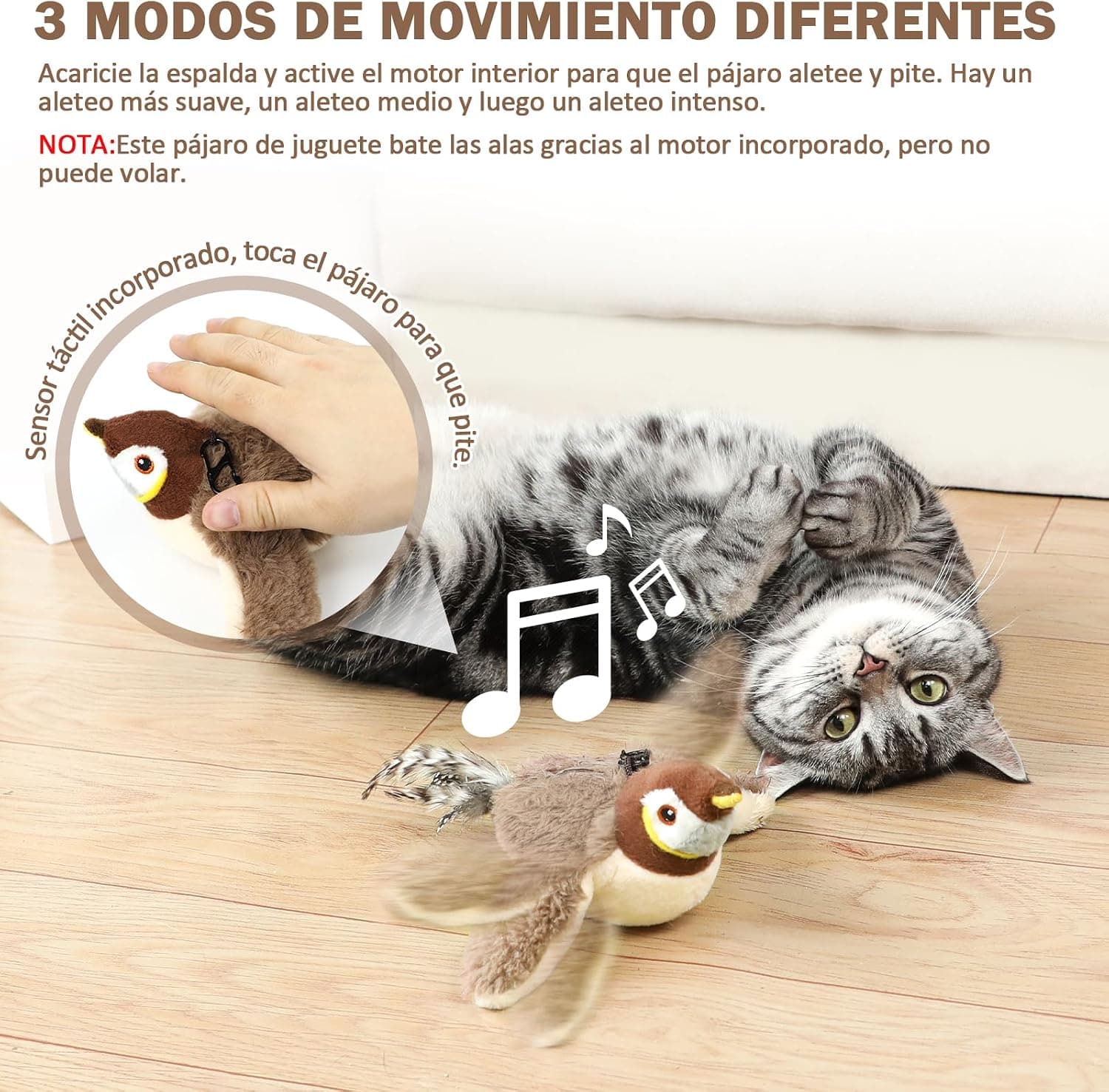 Juguete de pájaro con catnip para gatos, foto 2