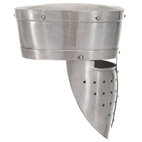 Visera del casco medieval de caballero