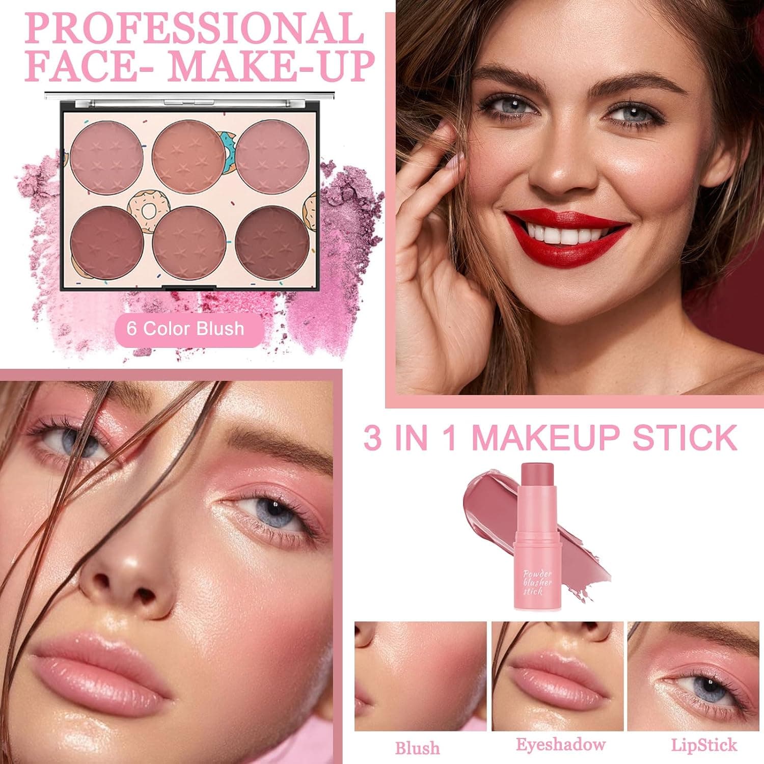 Kit de maquillaje con 40 sombras de ojos, foto 3