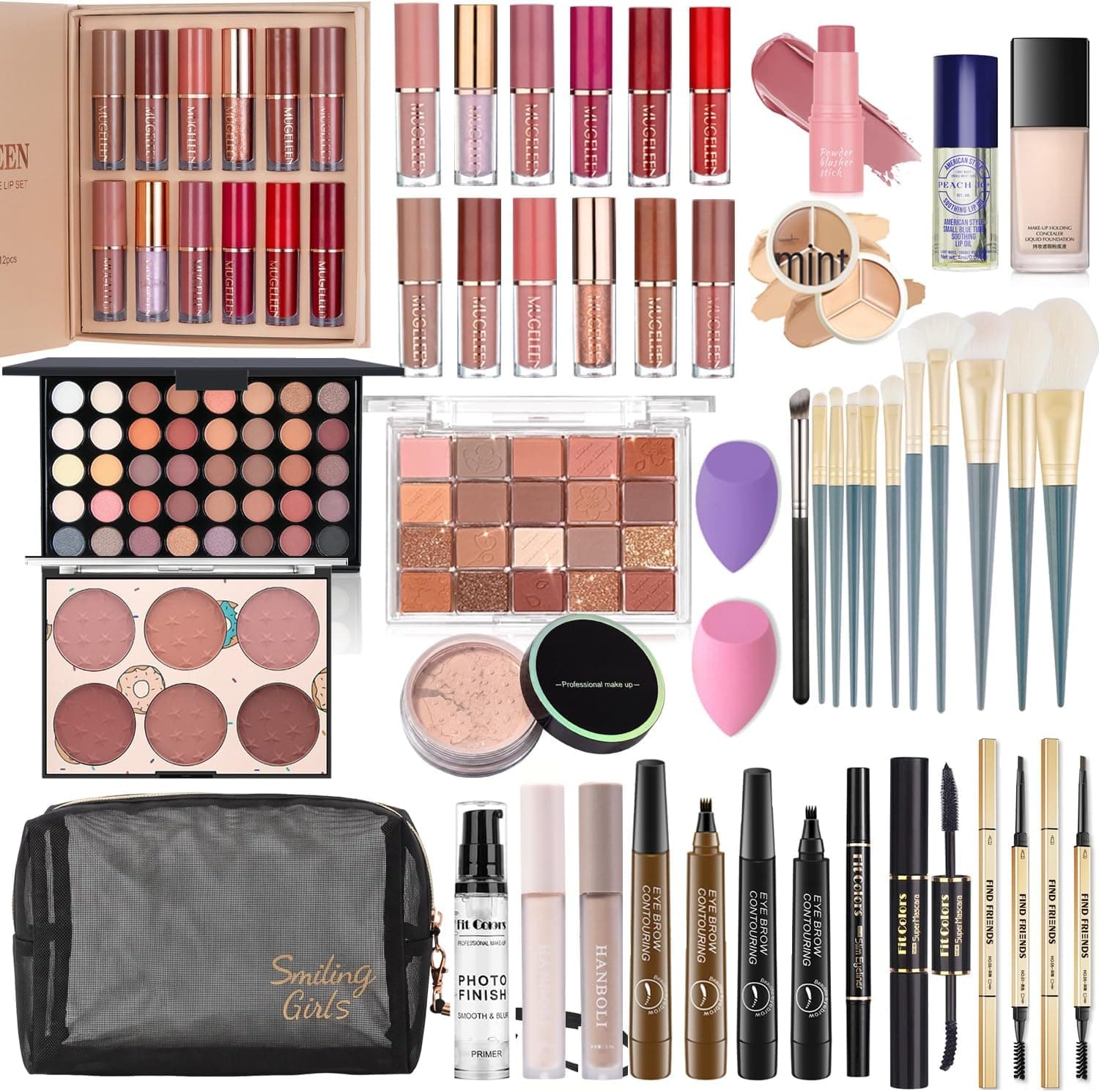 Kit de maquillaje Ruicen con paleta de 40 sombras de ojos