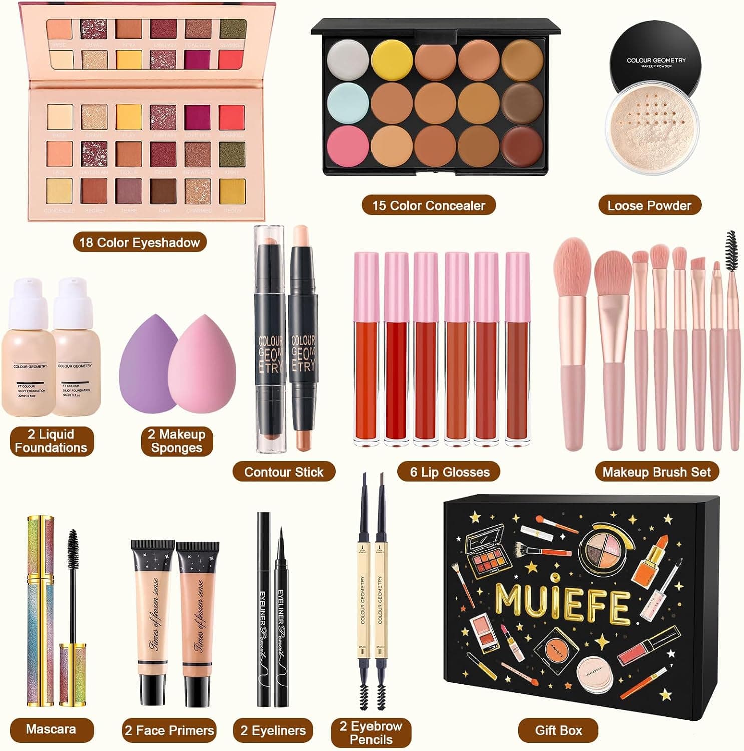 Kit de maquillaje completo con caja de regalo, foto 2